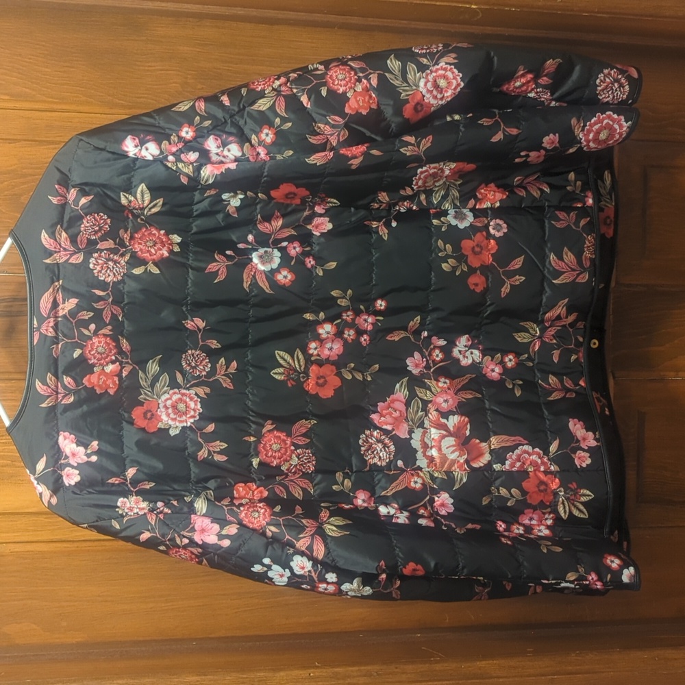 Dennis By Dennis Basso Women's Light Jacket Floral Print Sz XL - Picture 2 of 8